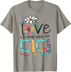 I Love Being Called Cici Sunflower Shirt T-Shirt - T-Shirt | Sand