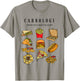 Carbology I love carbs funny vintage carbohydrates gift T-Shirt - T-Shirt | Sand