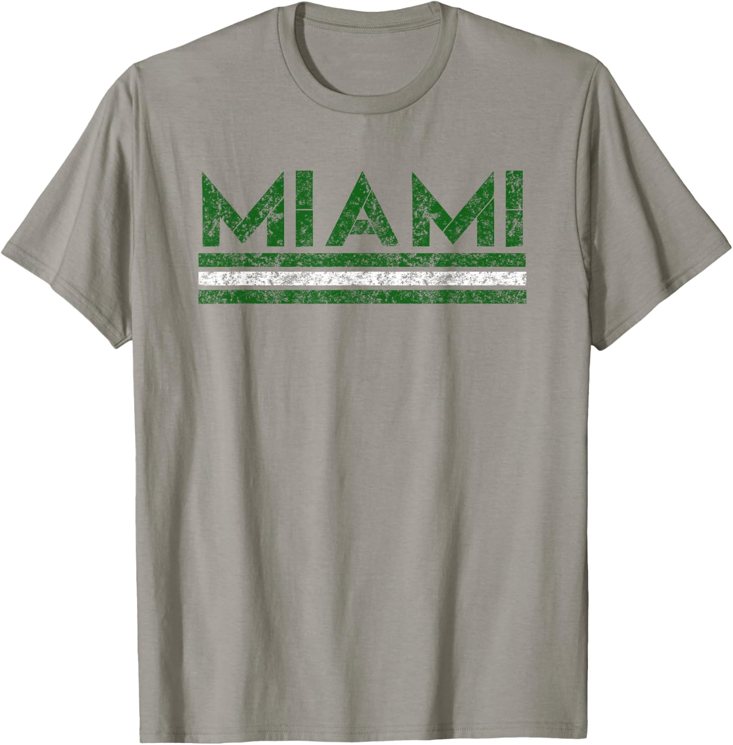 Miami Florida Retro Vintage Weathered T-Shirt - T-Shirt | Sand