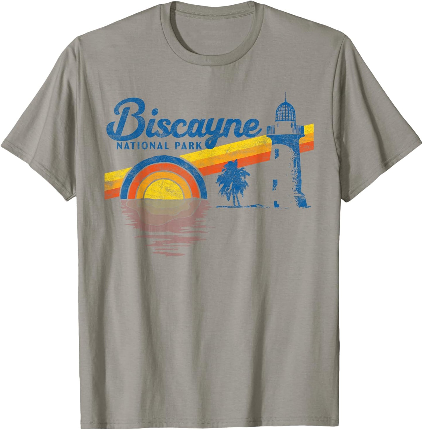Vintage Biscayne National Park Retro 80's T-Shirt - T-Shirt | Sand