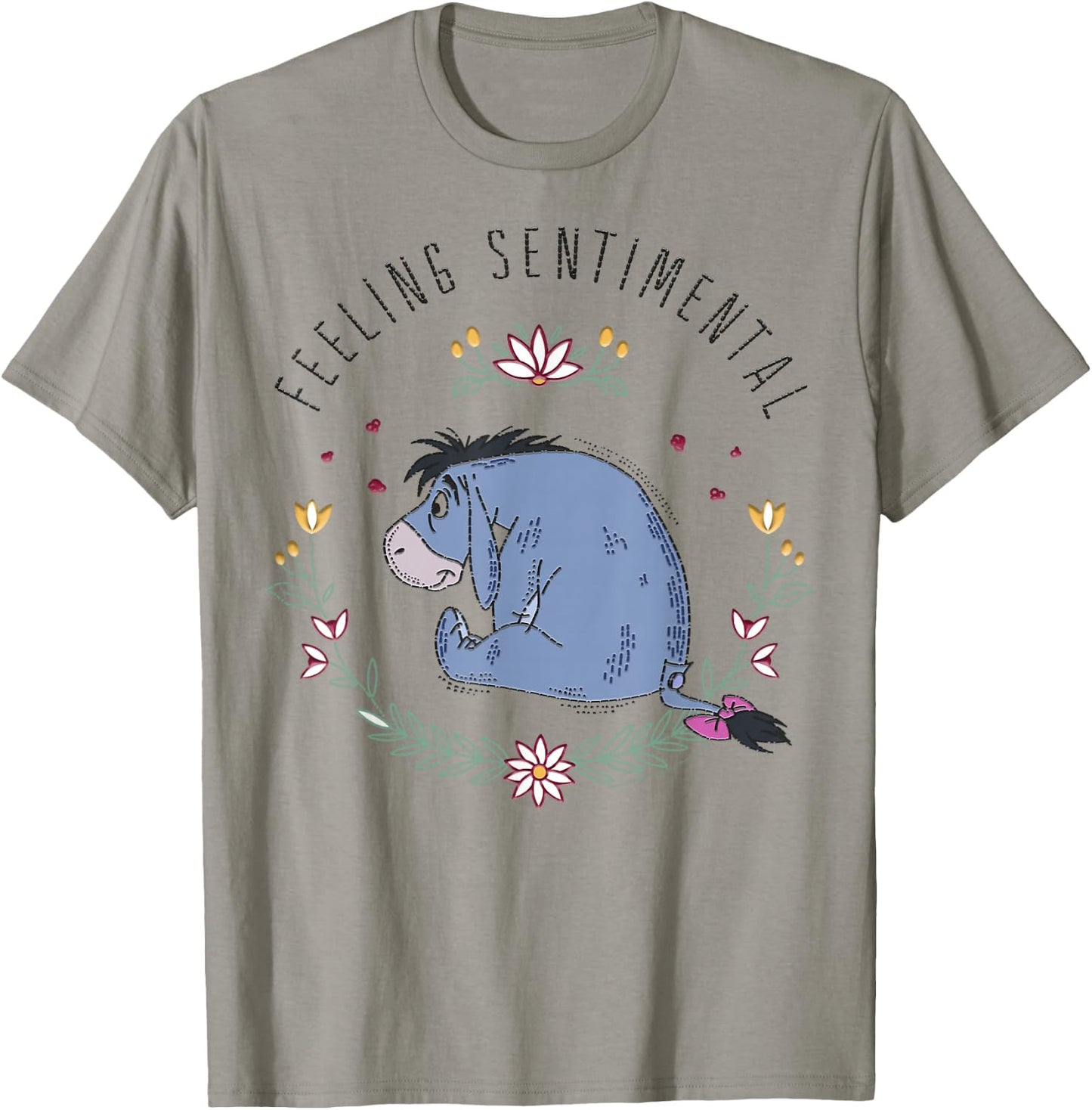 Disney Winnie The Pooh Eeyore Feeling Sentimental Small T-Shirt - T-Shirt | Sand