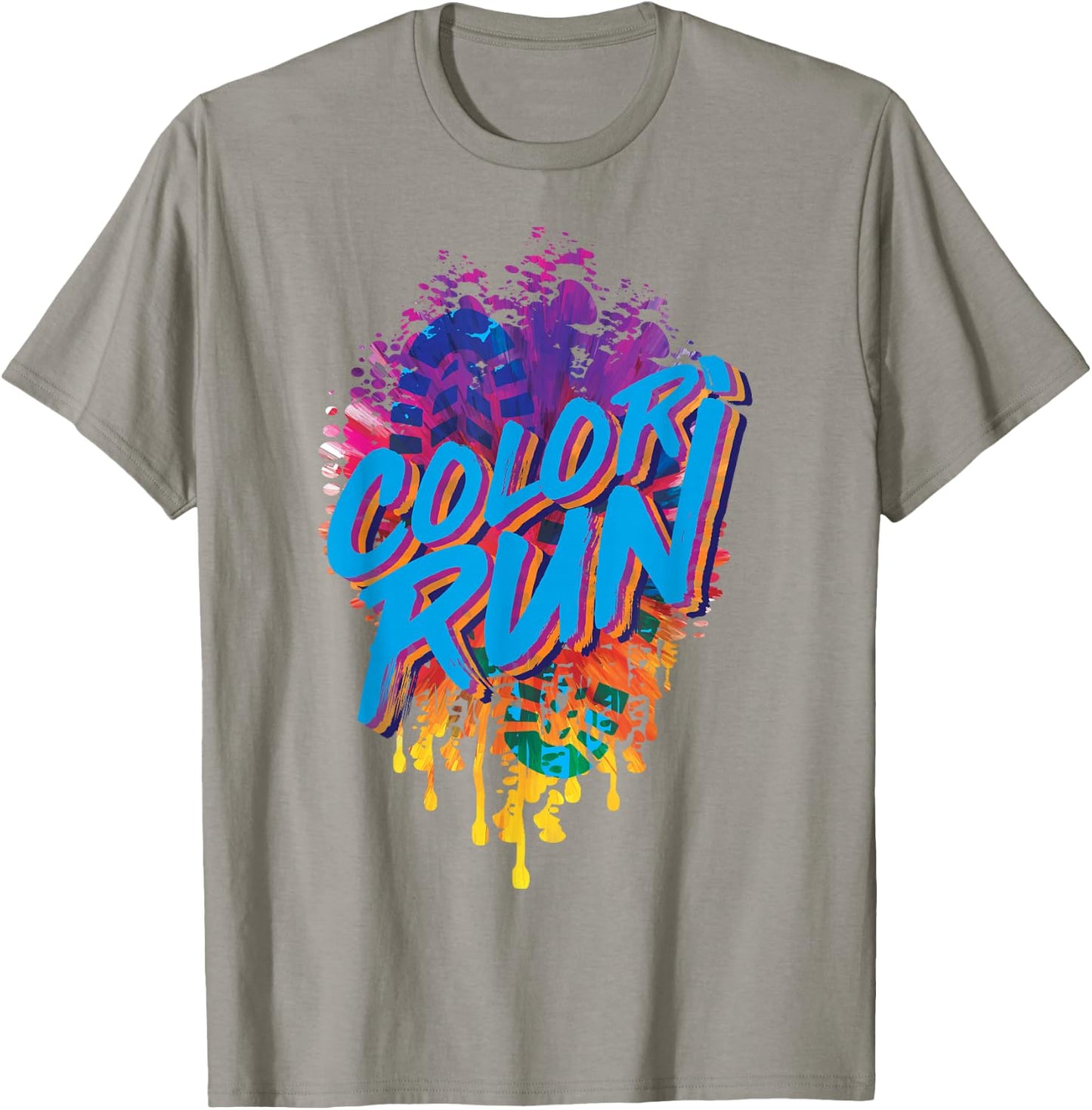 Color Run Shirt Kids Fun Race for Powder Color Runs T-Shirt - T-Shirt | Sand