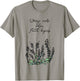 Worry Ends When Faith Begins Positive Religious Faith Quote T-Shirt - T-Shirt | Sand