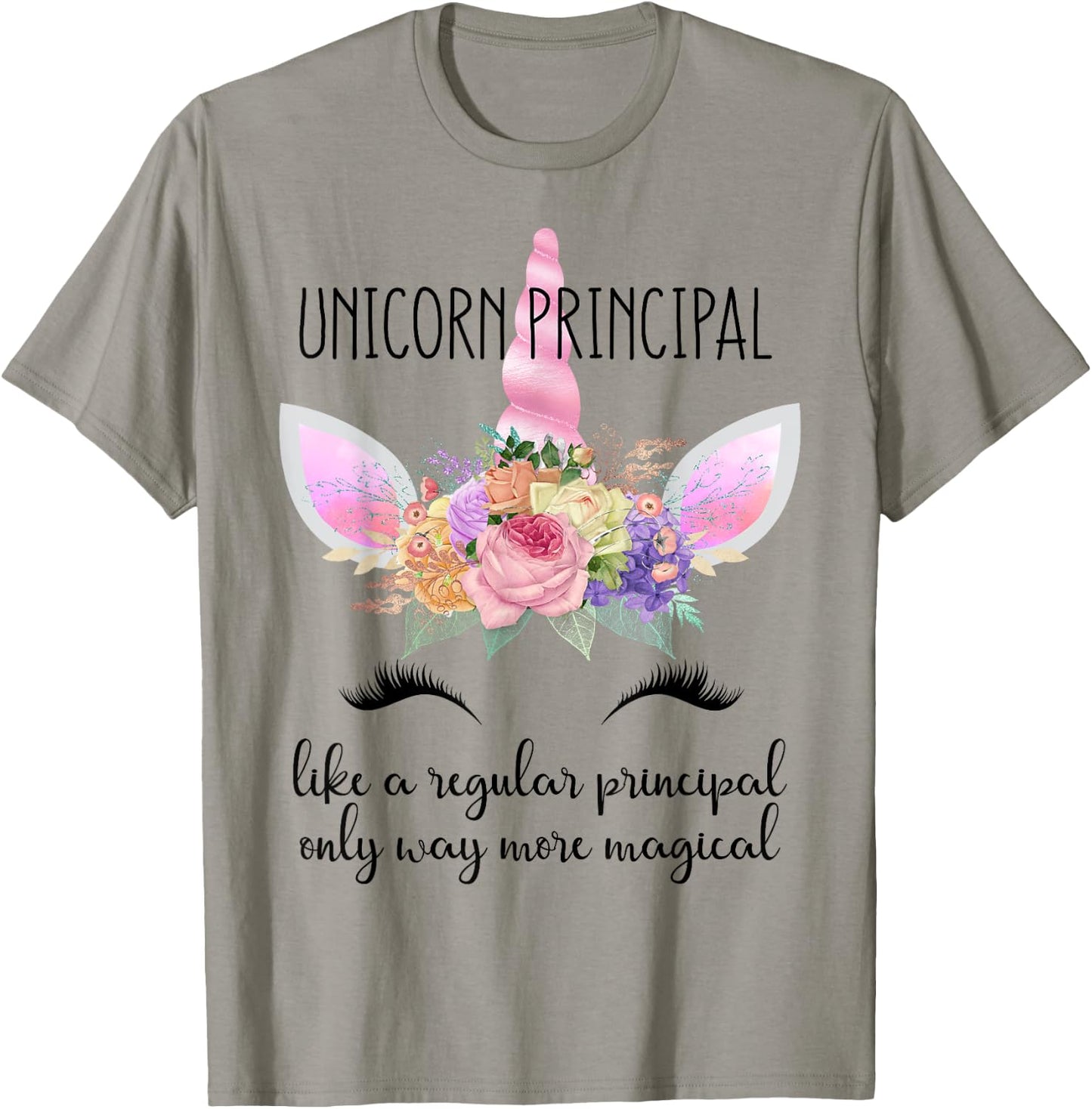 Principal Unicorn Principal of School Teacher Appreciation Men Women T-Shirt - T-Shirt | Sand