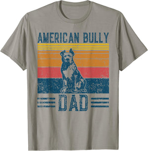 Dog Bullypit Dad - Vintage American Bully Dad Men Women T-Shirt - T-Shirt | Sand