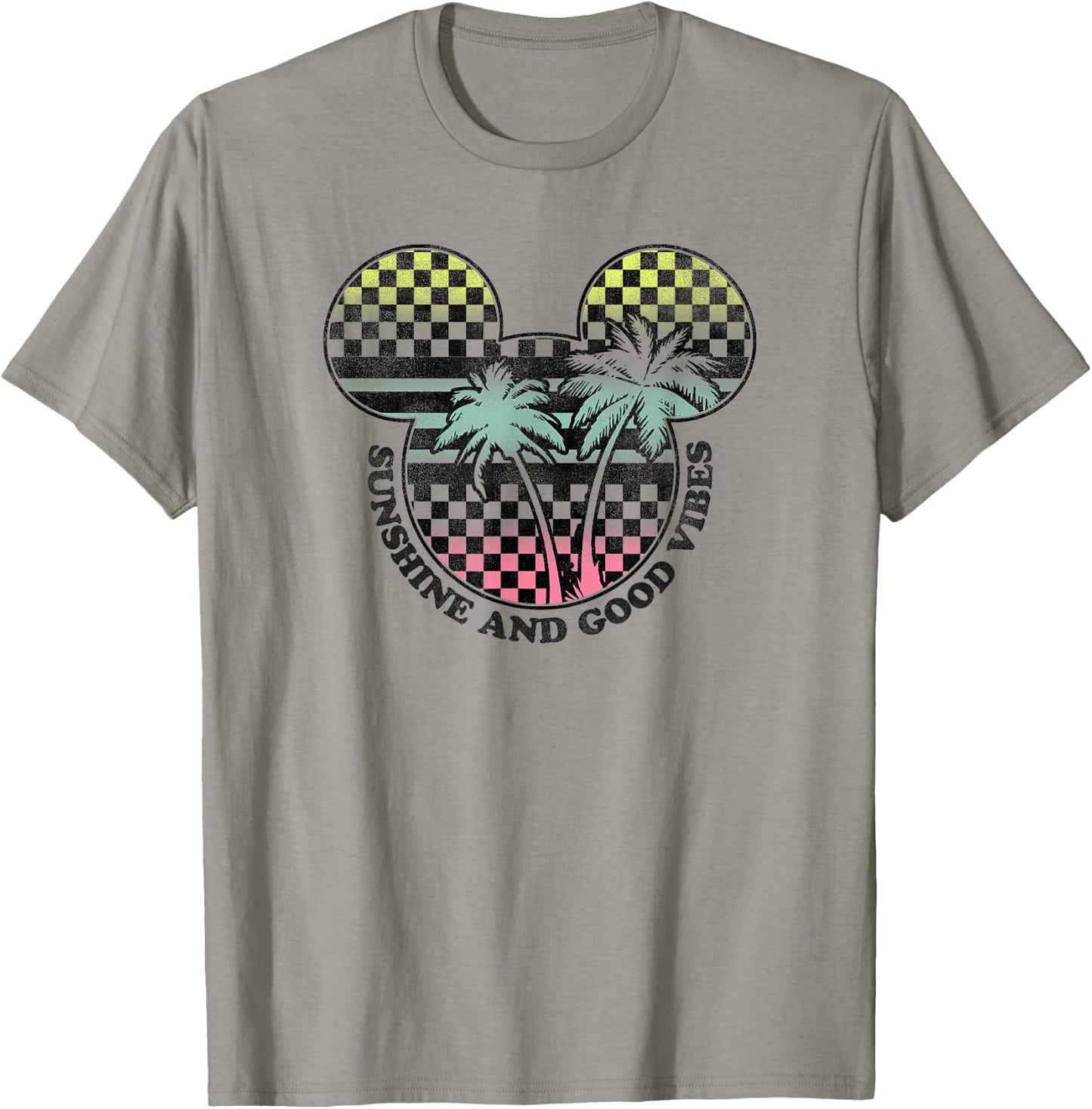 Disney Mickey Classic Mickey Sunshine & Good Vibes Tropical T-Shirt - T-Shirt | Sand