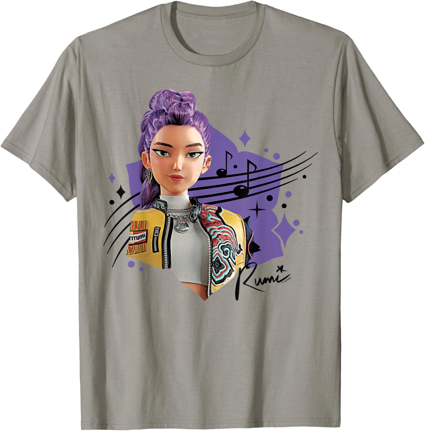 Kpop Demon Hunters Rumi Officially Licensed T-Shirt - T-Shirt | Sand
