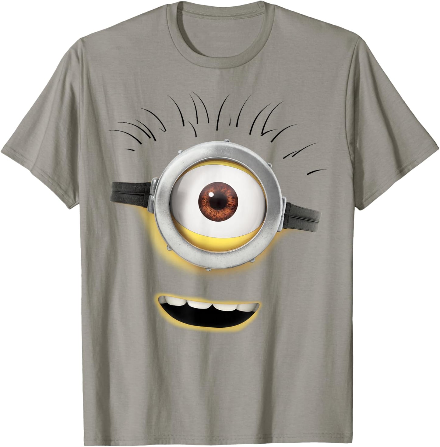 Despicable Me Minions Carl Open Mouth Graphic T-Shirt - T-Shirt | Sand