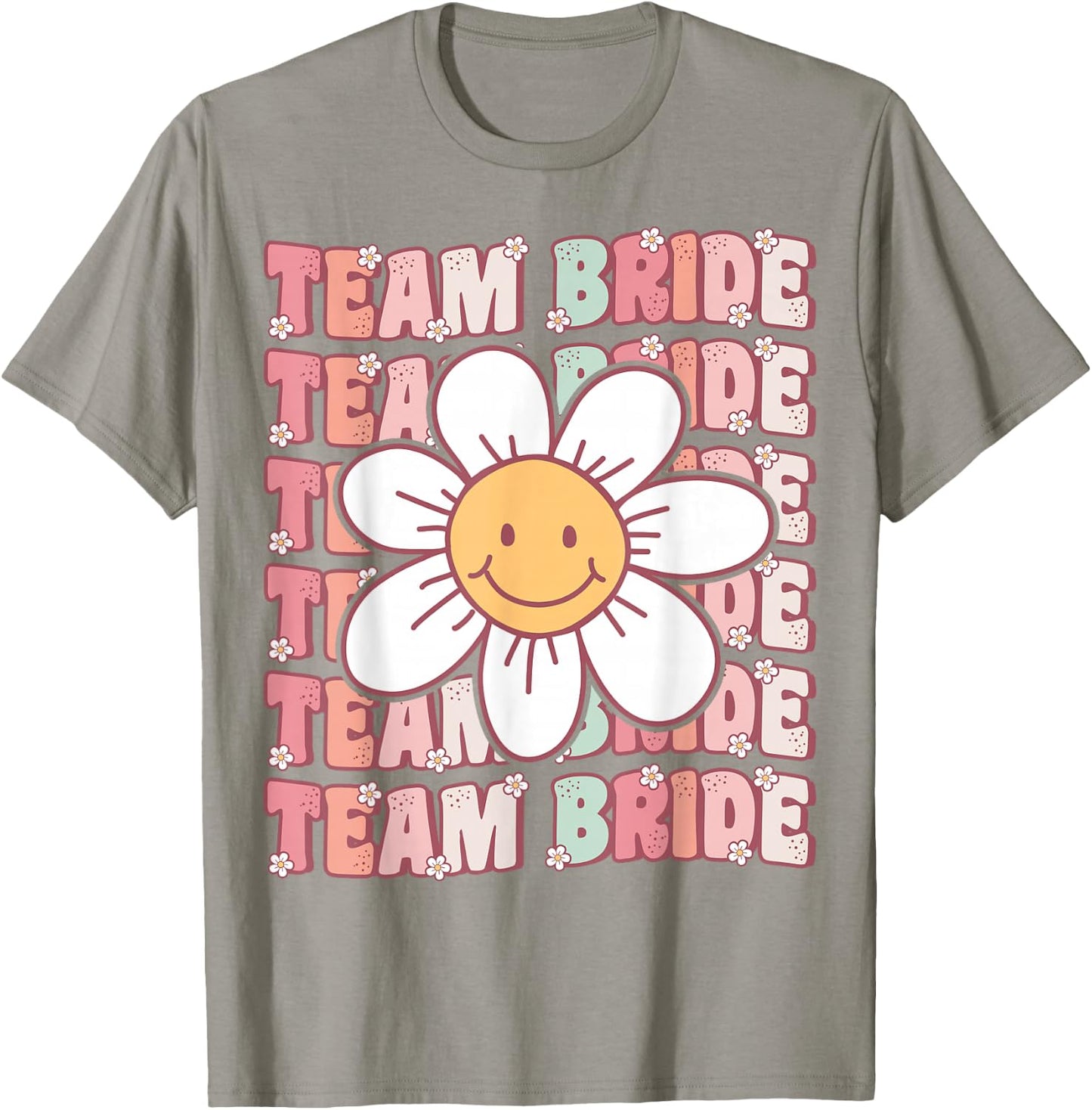 Groovy Team Bride Bridesmaid Bachelorette Party Wedding T-Shirt - T-Shirt | Sand
