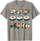 Panda Sushi Hug Shirt Cute Animal Maki Lover Funny Food Gift T-Shirt - T-Shirt | Sand