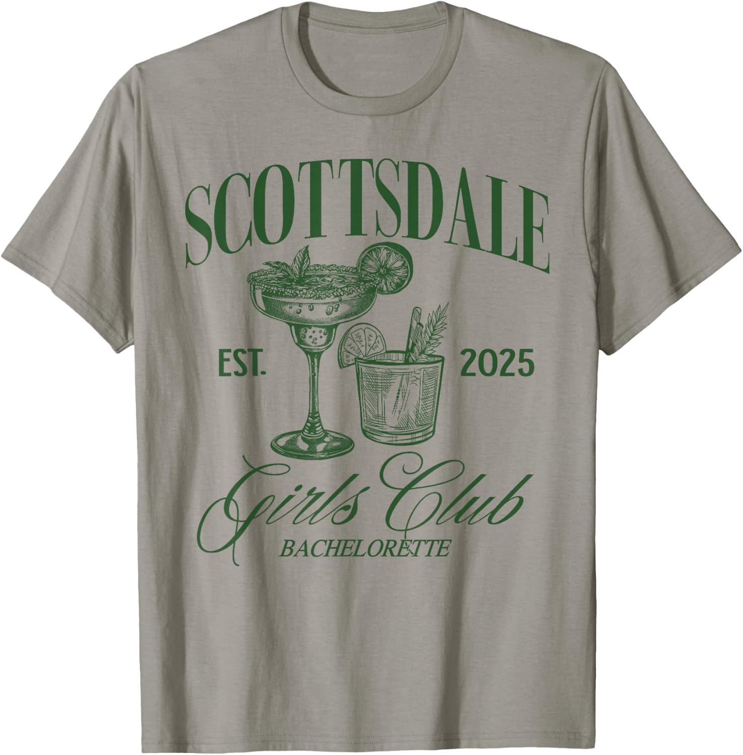 Scottsdale Girls Club Desert Bachelorette 2025 Bride Squad T-Shirt - T-Shirt | Sand