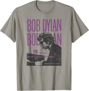 Bob Dylan - Crawl Out Your Window T-Shirt - T-Shirt | Sand