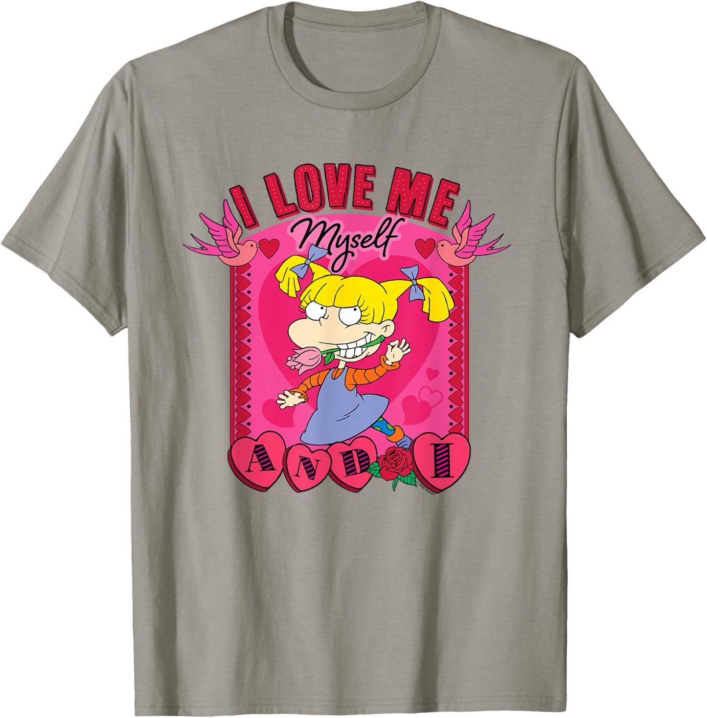 Rugrats Valentine's Day Angelica, I Love Me, Myself And I T-Shirt - T-Shirt | Sand