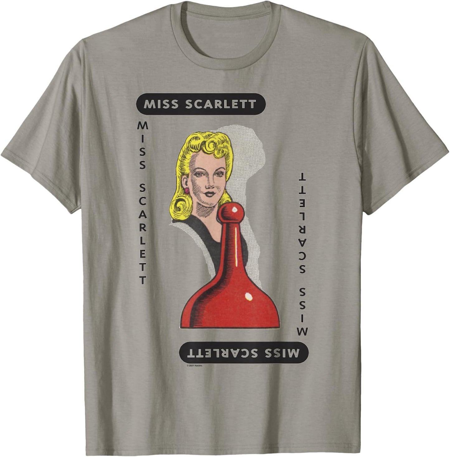 Clue Miss Scarlett Playing Card Halloween Costume T-Shirt - T-Shirt | Sand