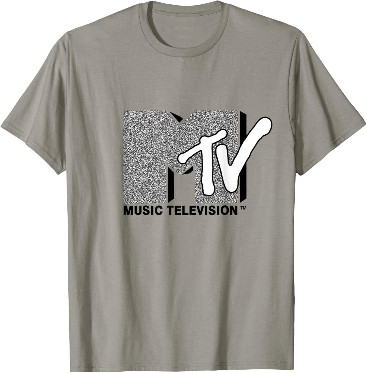 Mademark x MTV - Classic Official Original MTV Logo with wall structure T-Shirt - T-Shirt | Sand