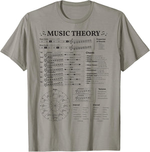 Music Theory Musician Music Teacher EDM School T-Shirt - T-Shirt | Sand