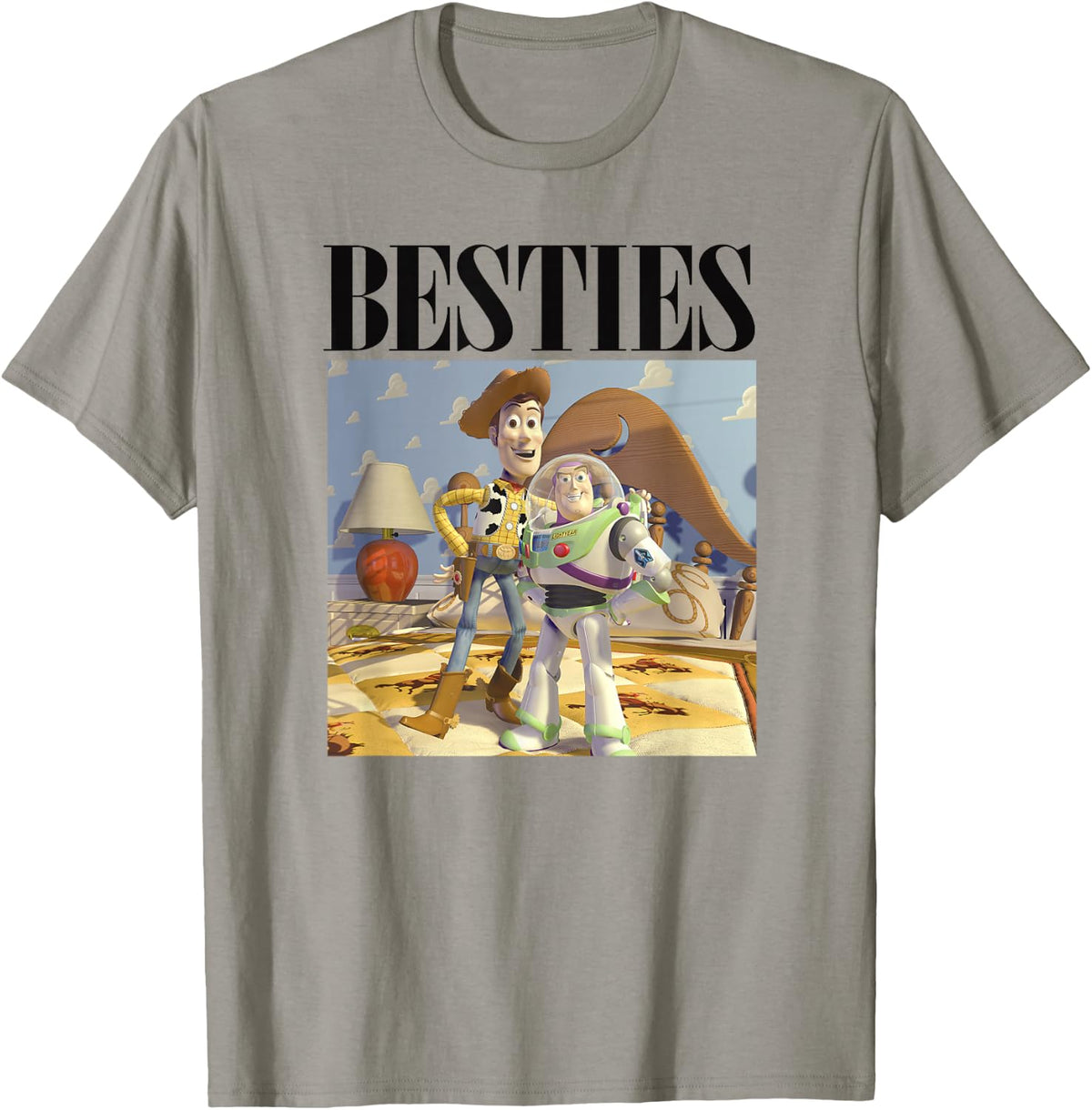 Disney Pixar Toy Story Buzz And Woody Besties Poster T-Shirt - T-Shirt | Sand