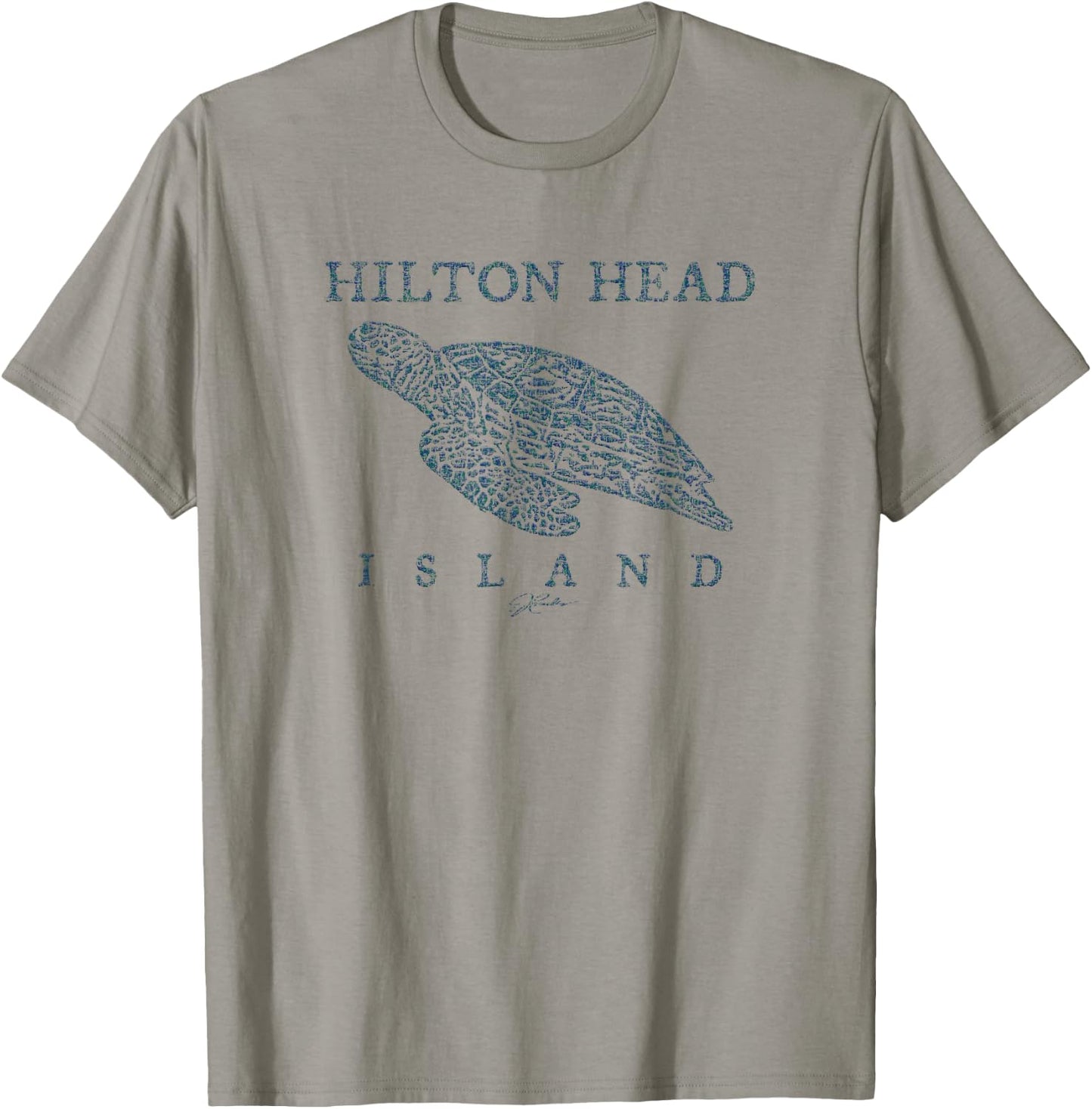 JCombs: Hilton Head Island, SC, Gliding Sea Turtle T-Shirt - T-Shirt | Sand