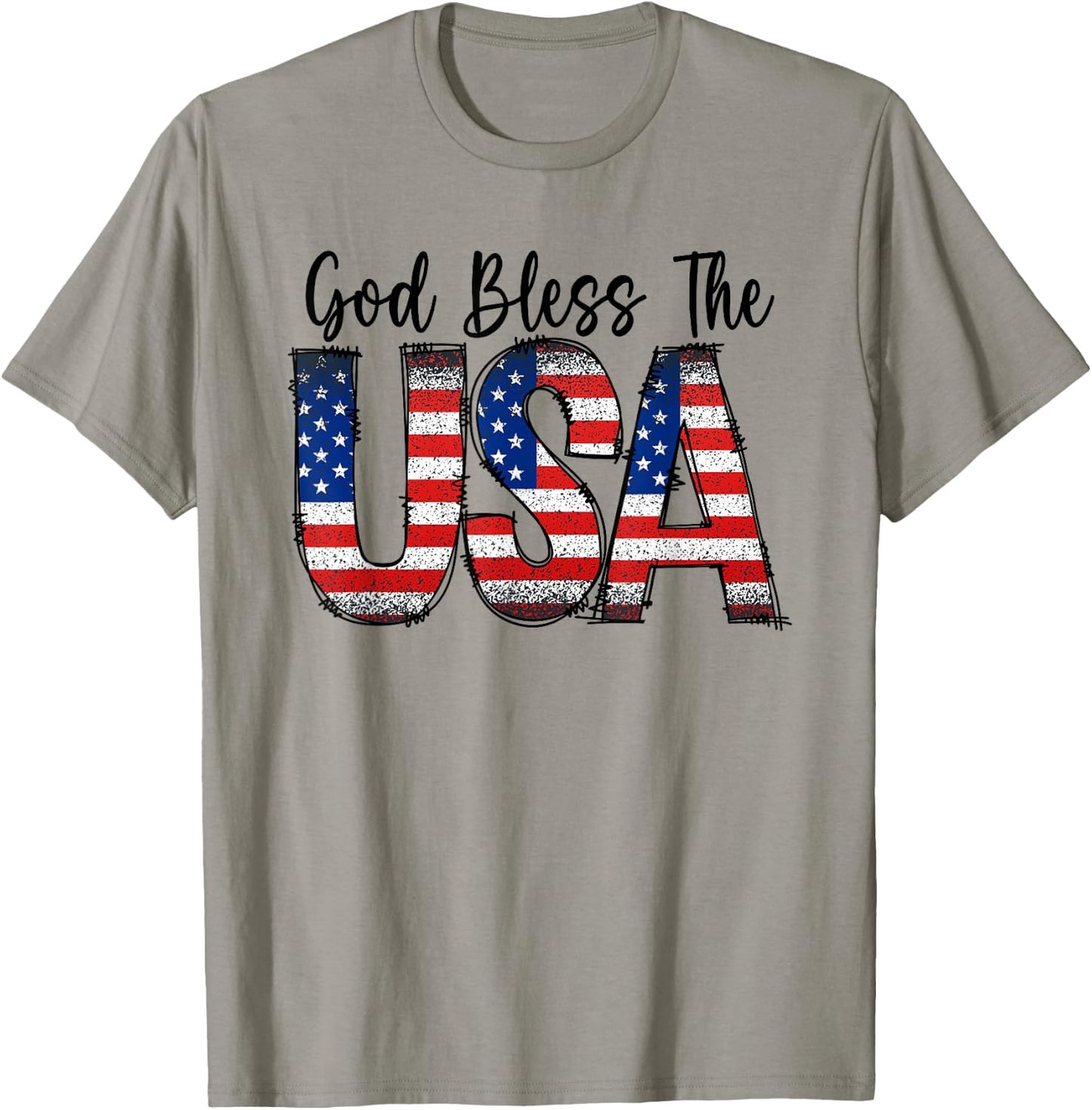 God bless the USA - July 4 T-Shirt - T-Shirt | Sand