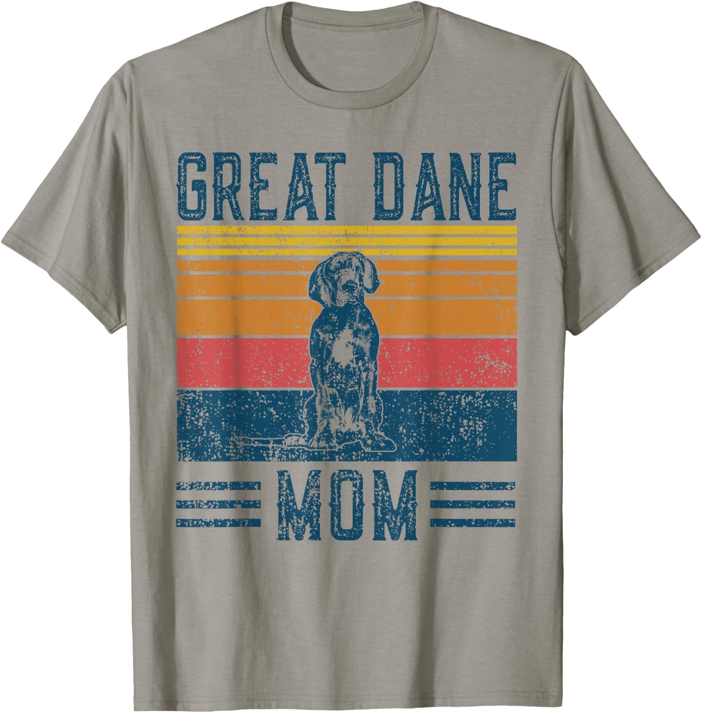 Dog Great Dane Mom - Vintage Great Dane Mom T-Shirt - T-Shirt | Sand