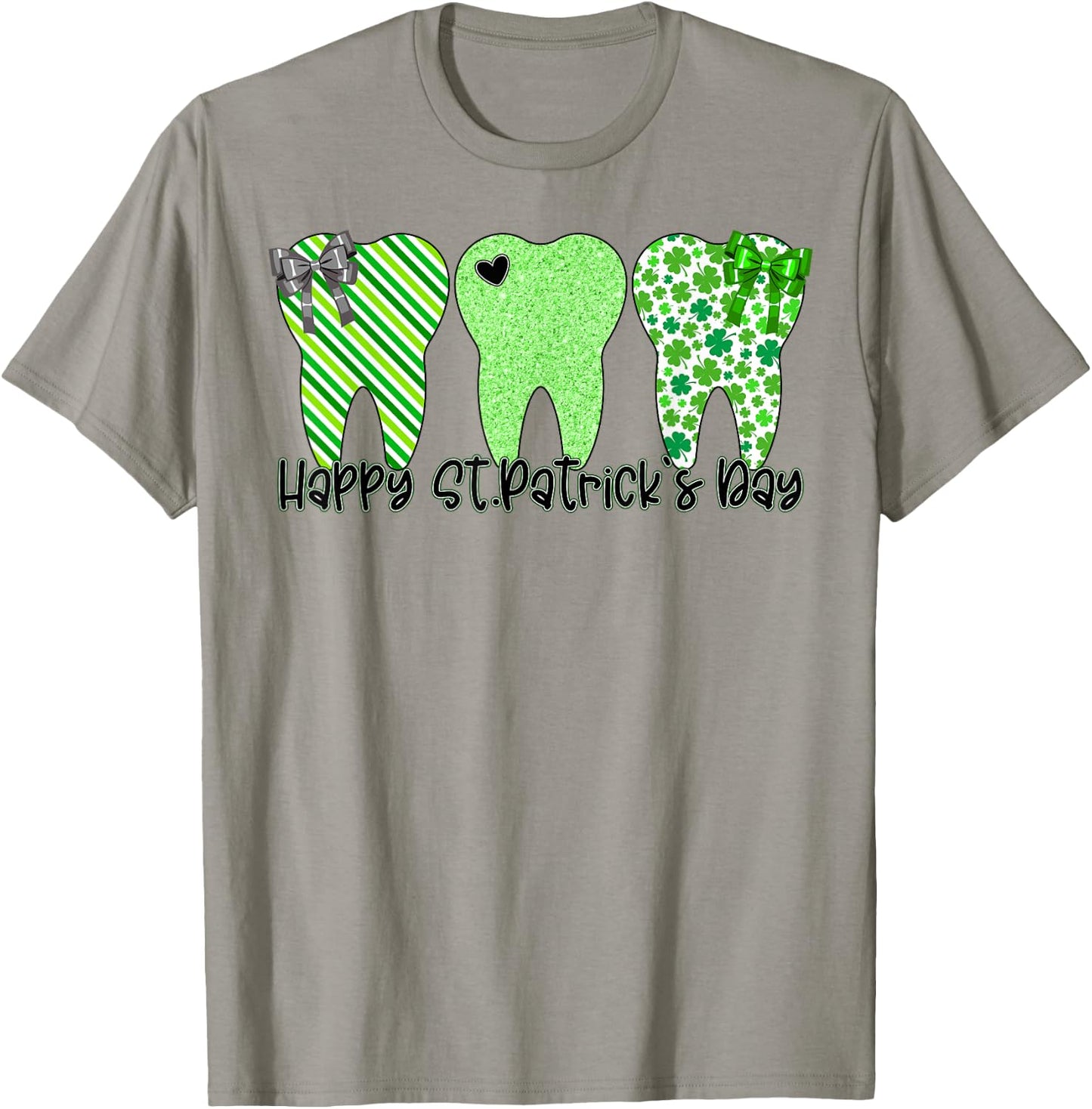 St Patricks Day Dentist Dental Hygienist Dental Squad T-Shirt - T-Shirt | Sand