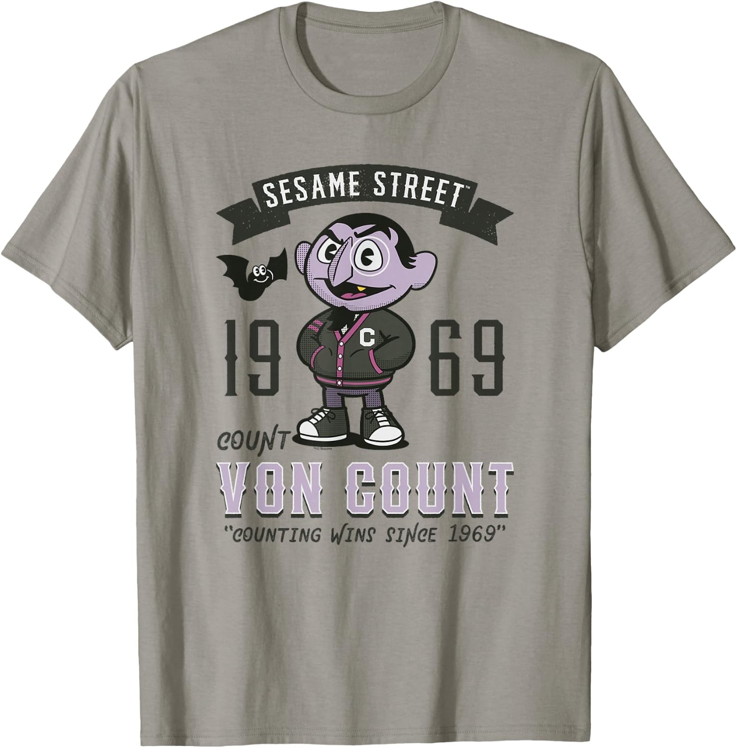 Sesame Street Count Counting Wins Since 1969 T-Shirt - T-Shirt | Sand