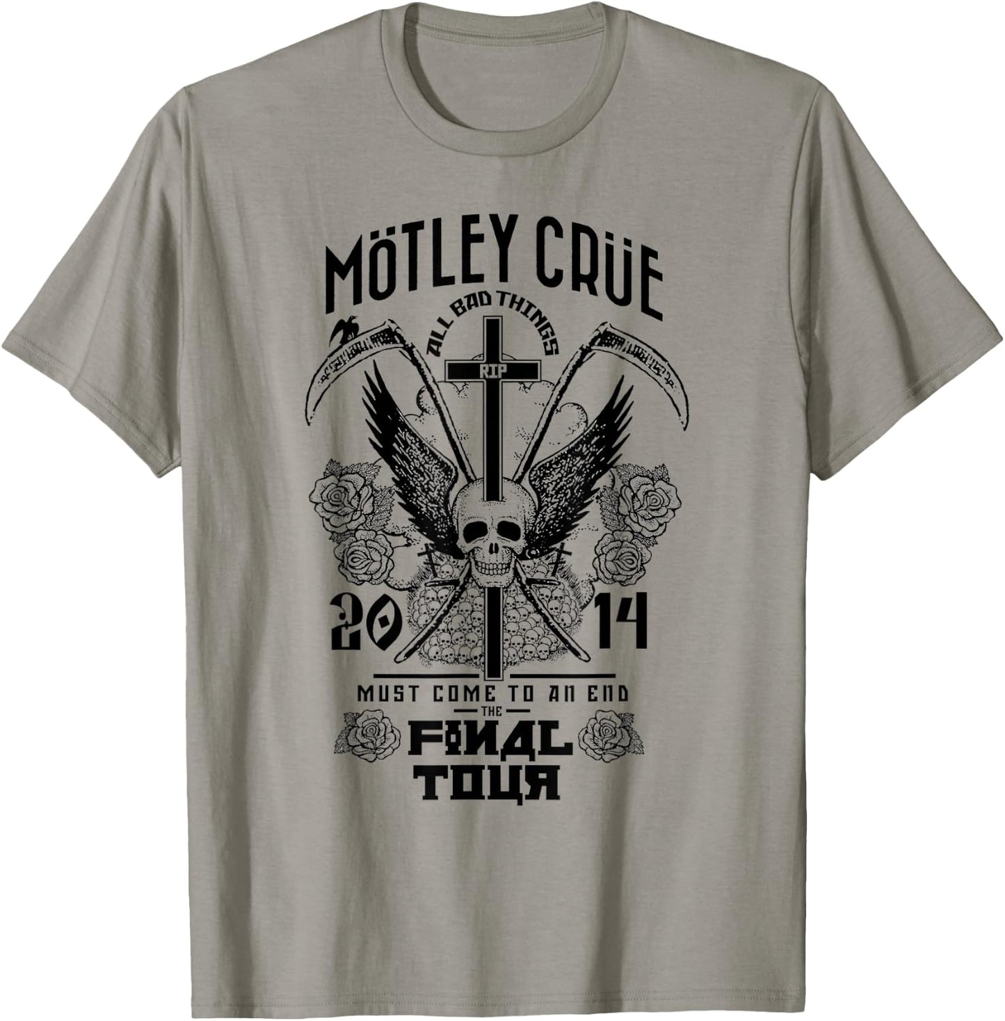 Mötley Crüe – All Bad Things Must Come To An End Final Tour T-Shirt - T-Shirt | Sand
