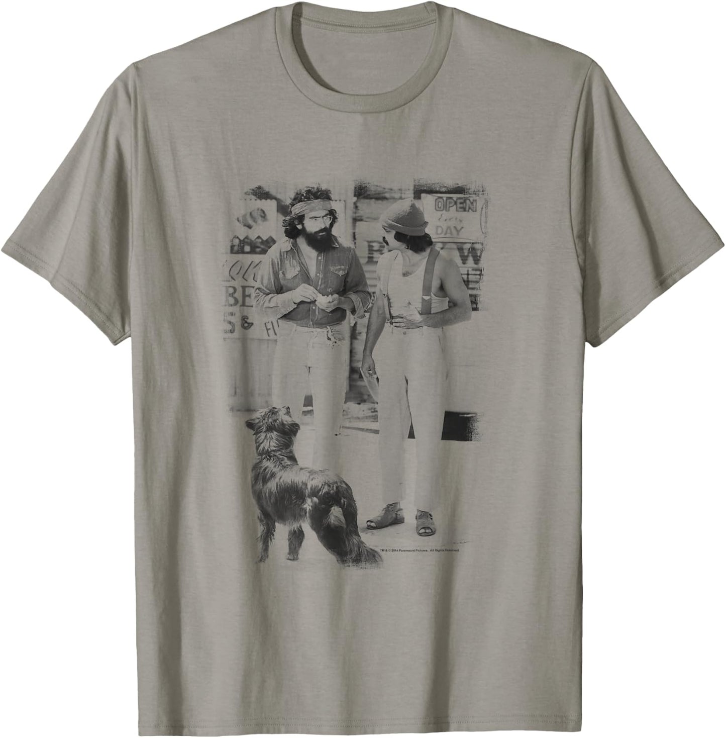 Up in Smoke Cheech Chong Dog T-Shirt - T-Shirt | Sand