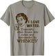 Whiskey Lovers Funny Retro Gag Gift Novelty Graphic T-Shirt - T-Shirt | Sand