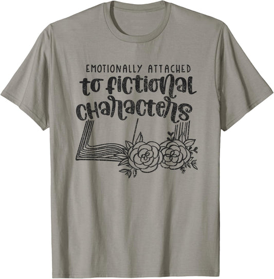 Emotional Reader Book Lover Saying Librarian Literature Gift T-Shirt - T-Shirt | Sand