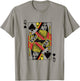 Queen Of Spades Playing Card Poker T-Shirt - T-Shirt | Sand