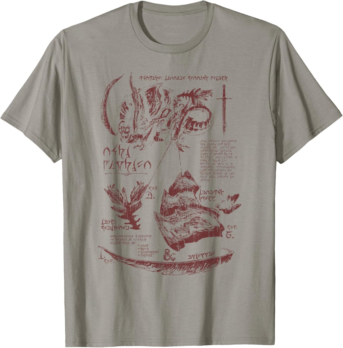 Dungeons & Dragons Anatomy Chart for Rust Monster T-Shirt - T-Shirt | Sand