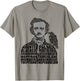 Calligram Edgar Allan Poe Poem Lover Gift T-Shirt - T-Shirt | Sand