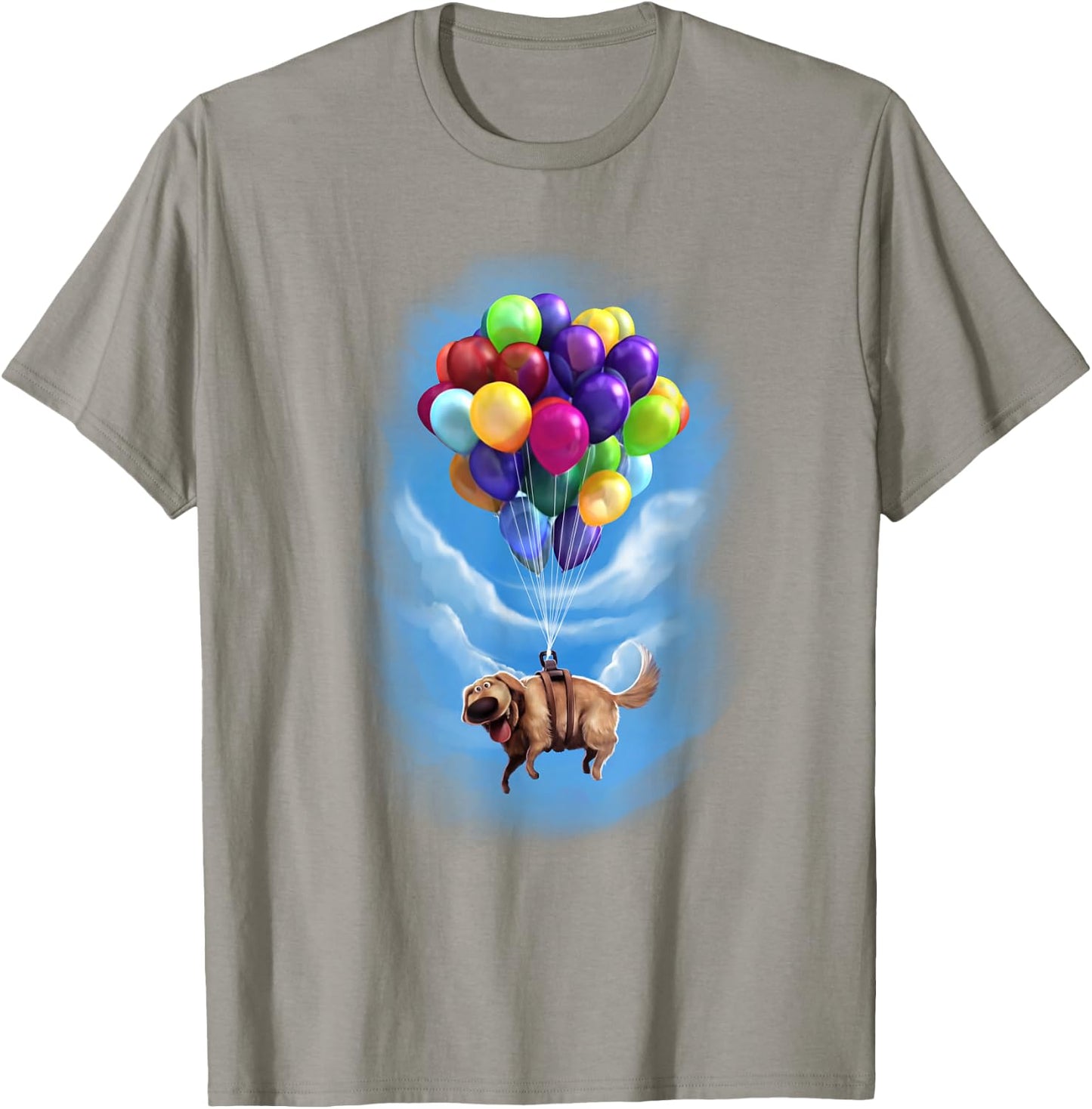 Disney Pixar Up Dug Balloon Floating Graphic T-Shirt - T-Shirt | Sand
