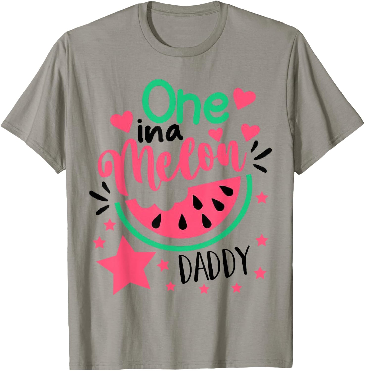 One In A Melon Daddy Outfit Birthday Matching Group Summer T-Shirt - T-Shirt | Sand