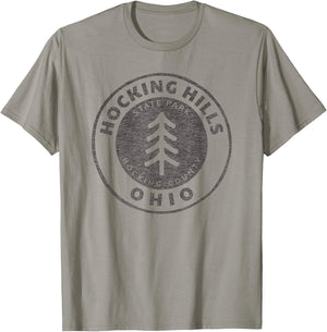 Retro Hocking Hills State Park Souvenir T-Shirt - T-Shirt | Sand