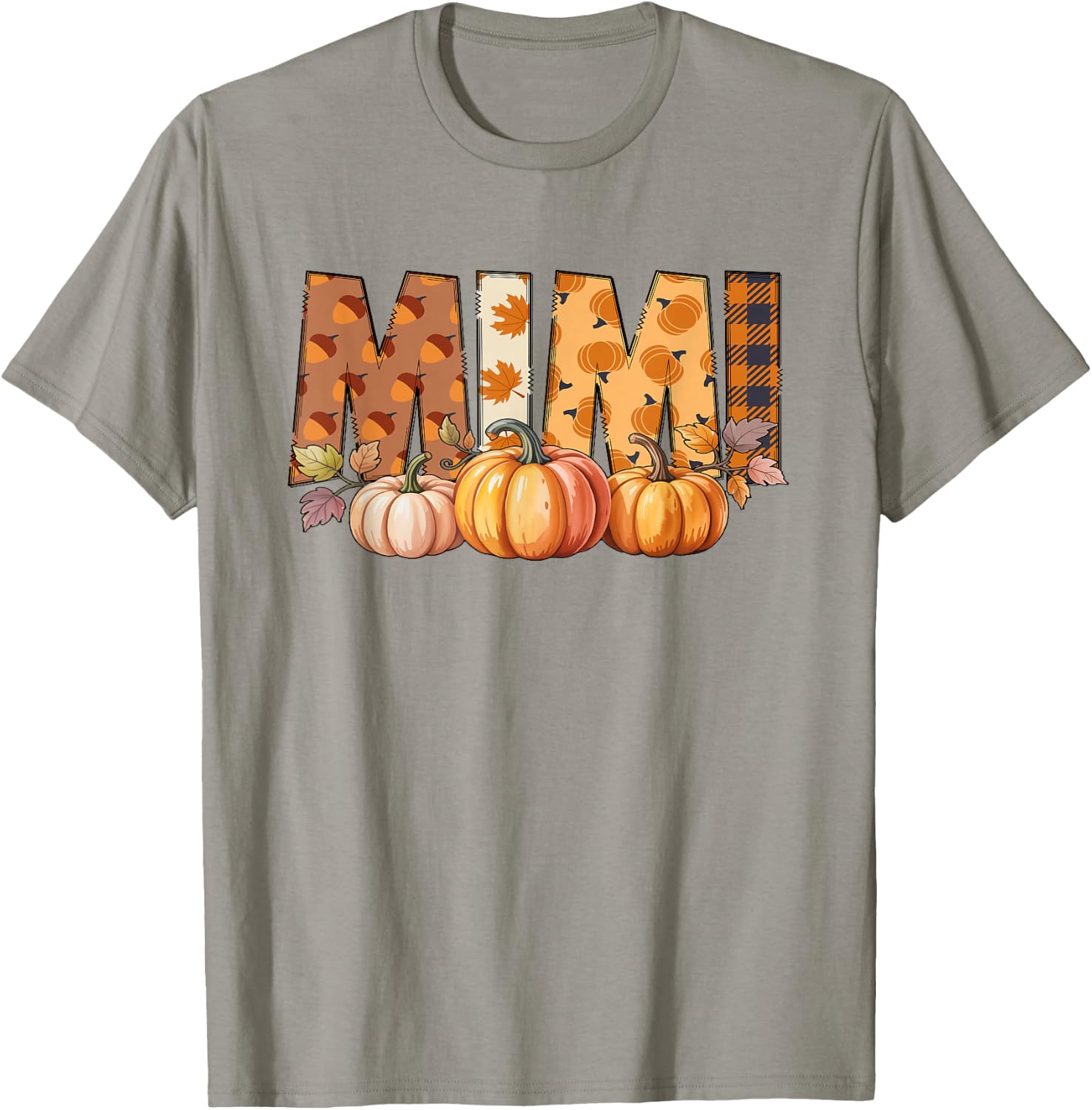 Mimi Pumpkin Fall Design for Autumn Celebration T-Shirt - T-Shirt | Sand