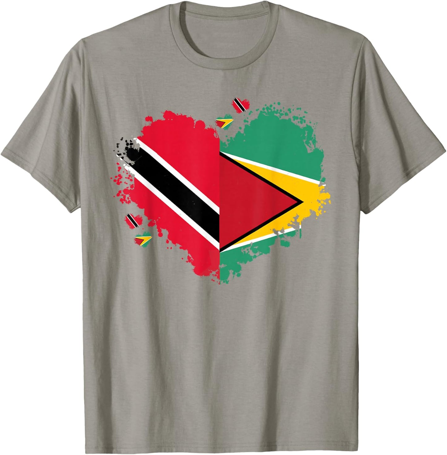 Trinidad & Guyana Flag Outfit Idea for Kids Guyanese Roots T-Shirt - T-Shirt | Sand