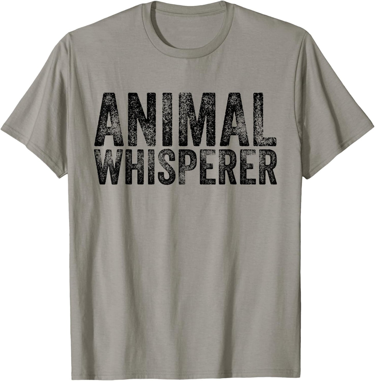 Animal Whisperer Funny Cat Pet Dog Lover Vintage Distressed T-Shirt - T-Shirt | Sand