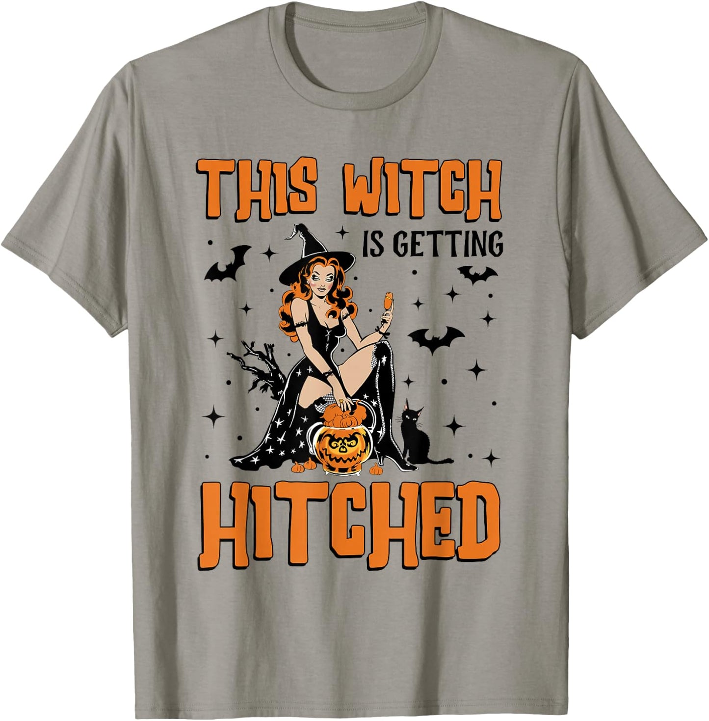 This Witch Is Getting Hitched Bride Bridesmaid Bachelorette T-Shirt - T-Shirt | Sand
