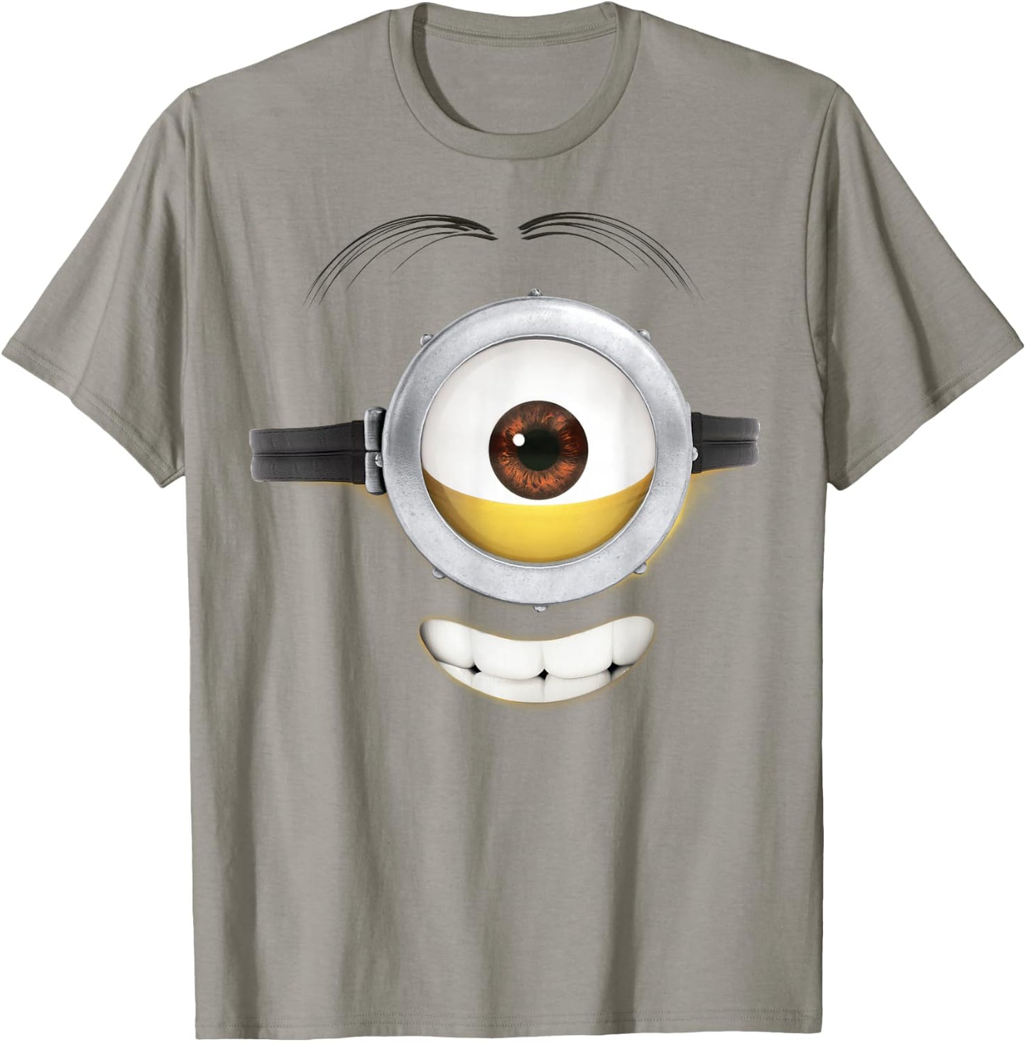 Despicable Me Minions Stuart Teeth Smile Graphic T-Shirt - T-Shirt | Sand