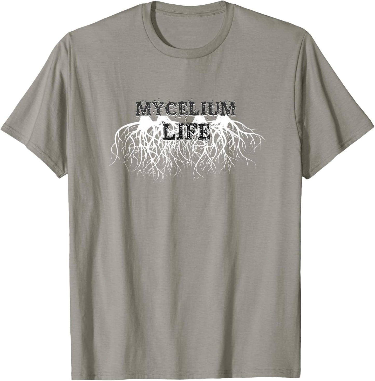 Mycelium Life - Spore Mushroom Grower, Mycology Lover T-Shirt - T-Shirt | Sand