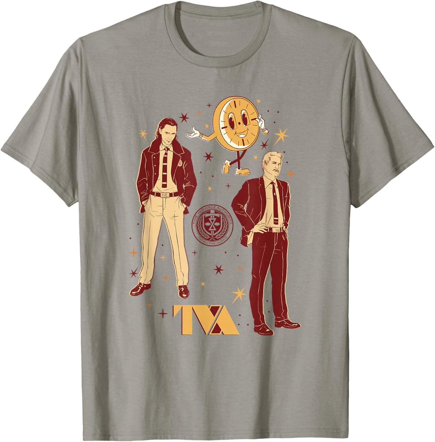 Marvel Loki & Mobius TVA Icons For All Time T-Shirt - T-Shirt | Sand