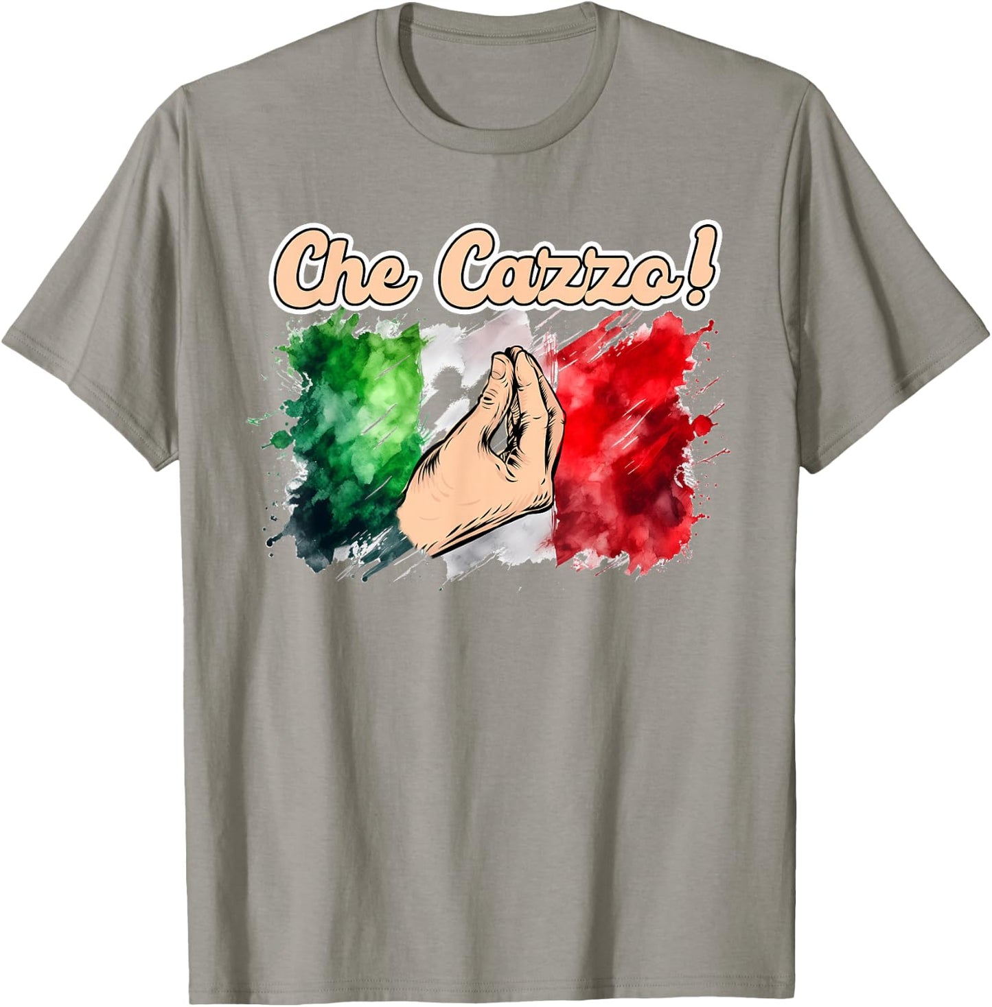 Italian Hand Gesture Italy Travel Sarcasm Humor Che Cazzo T-Shirt - T-Shirt | Sand