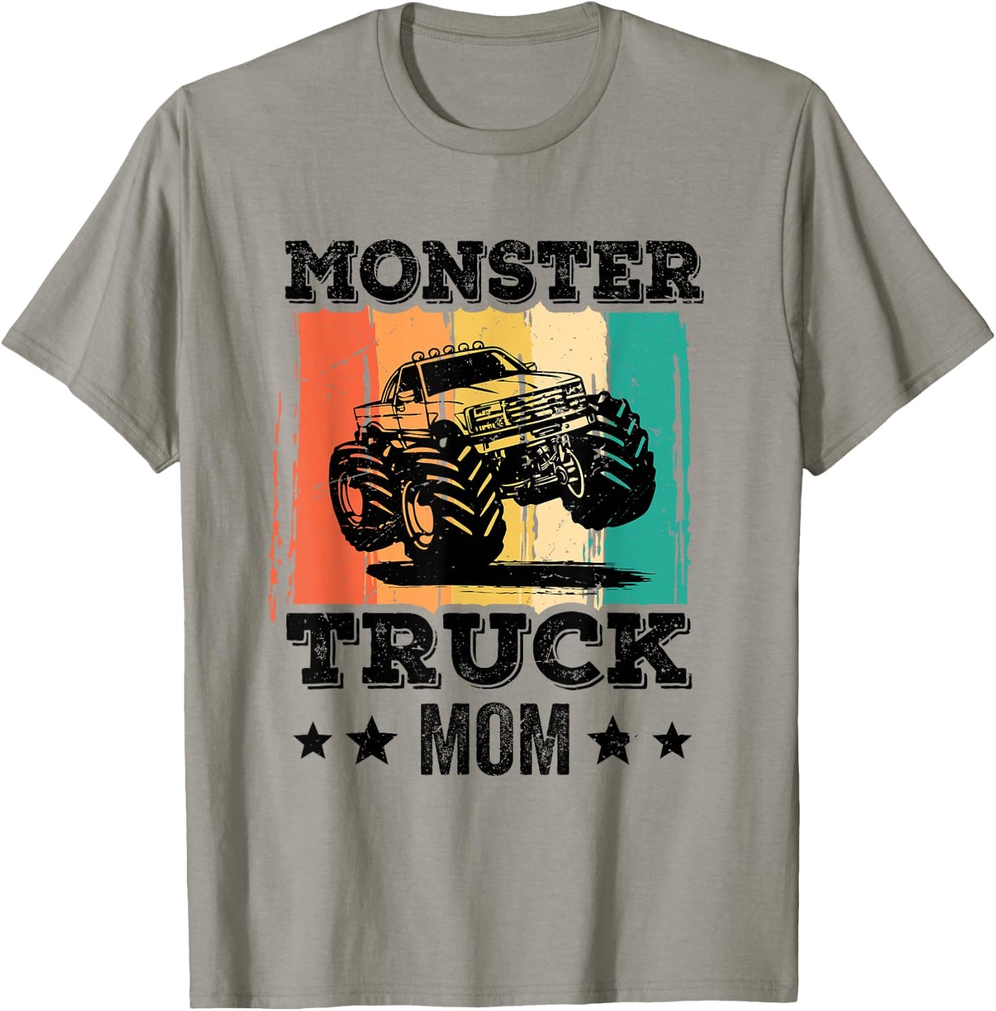Monster Truck Mom Mum Mother's Day Retro Vintage Women T-Shirt - T-Shirt | Sand