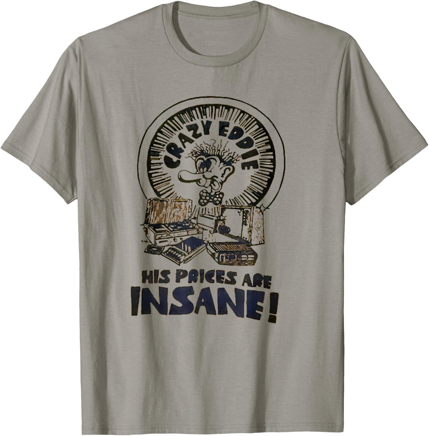 Crazy Eddie Electronics Department Store Retro Vintage T-Shirt - T-Shirt | Sand