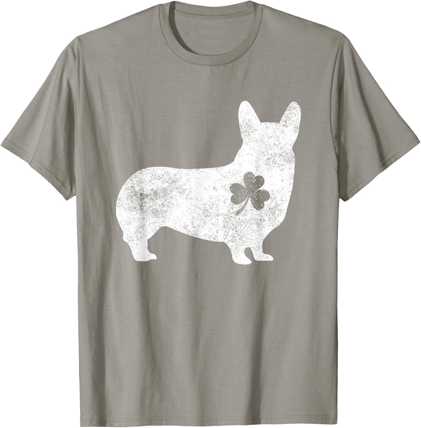Corgi Irish Clover St Patrick's Day Dog Lover Gifts Women Kids T-Shirt - T-Shirt | Sand