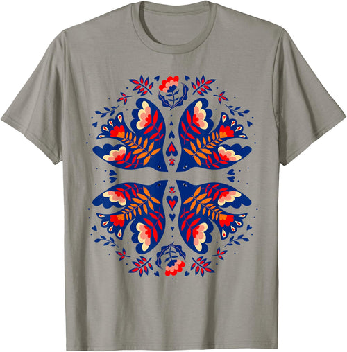 Free Ukraine Folk Art Flowers Birds Hearts Vyshywanka Style