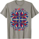 Free Ukraine Folk Art Flowers Birds Hearts Vyshywanka Style T-Shirt - T-Shirt | Sand