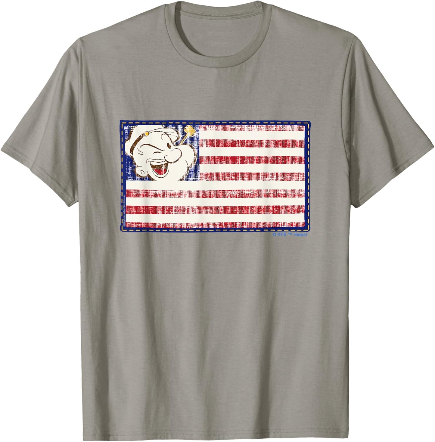 4th of July "Popeye Patriotic Flag" T-Shirt - T-Shirt | Sand